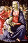 Sandro Botticelli La Vierge et l'Enfant entoures de cinq anges Spain oil painting artist